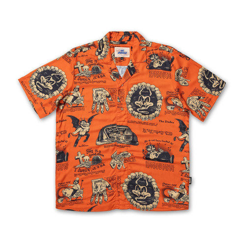 The Dudes Ανδρικό πουκάμισο Beelzebud Red Hawaiian Shirt